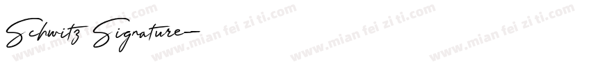 Schwitz Signature字体转换